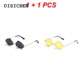 DISICHEN Special 2024 Funny Cloud Shaped Sunglasses Y2K Trendy Rimless Tassel Shades Luxury Women Design Sun Glasses Eyewear UV400. 