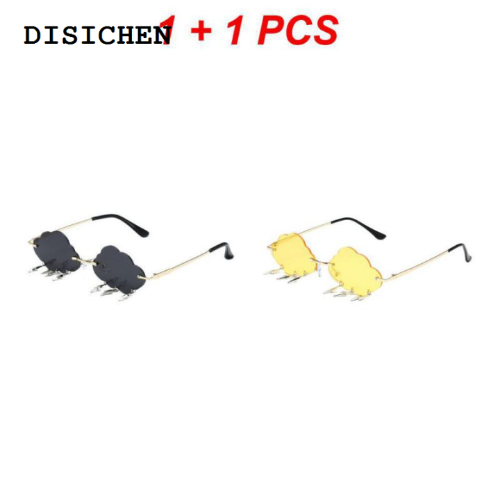 DISICHEN%20Special%202024%20Funny%20Cloud%20Shaped%20Sunglasses%20Y2K%20Trendy%20Rimless%20Tassel%20Shades%20Luxury%20Women%20Design%20Sun%20Glasses%20Eyewear%20UV400%20-%20Image%207
