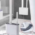 with No Dead Corners, a Brush Tool for Household Washing, Wall Mounted Toilet Cleaning Set. 