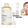 The Ordinary Glycolic Acid 7% Toning Solution Ph3.6 240ml With Get 50 free toner puffs. 
