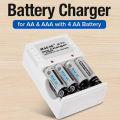B-212 Battery Charger With 4 Pieces 350mAh AAA/600mAh AA Rechargeable Batteries. 