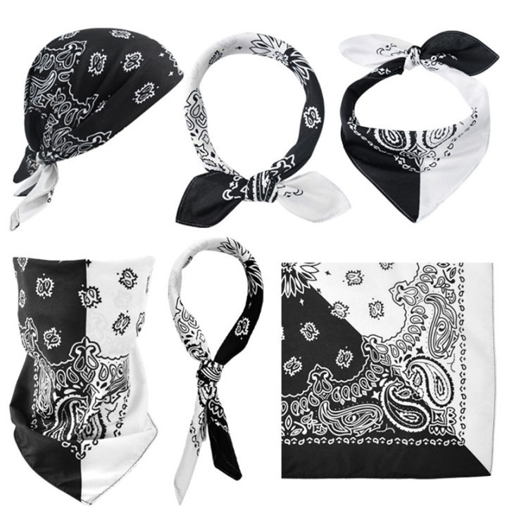 BOYUAN Wrap Ladies Print Fashion Hip Hop Bandana Men's Outdoor Headband Headband Wrist Bandana Scarf High Quality Hair Accessories