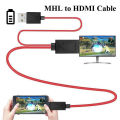 MHL Micro USB to HDMI 1080P HDTV Adapter 100% work (direct mobile to tv). 