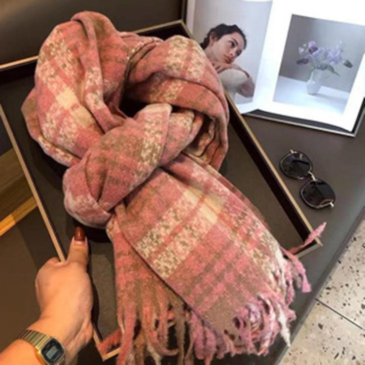 Blanket%20Thick%20Scarf%20Classic%20Thickened%20Fluffy%20Winter%20Scarf%20Tassels%20Print%20Design%20Cashmere%20Shawl%20For%20Outdoor%20Activities%20Casual%20-%20Image%205