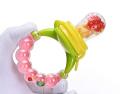 Mumlove Organic BPA-Free Silicone Fruit Nibbler, Fruit Feeder - Multicolour with Rattle Handle. 
