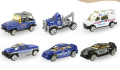 Container Storage Alloy Car Collection police set. 