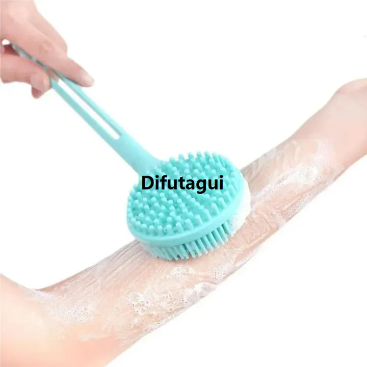 Difutagui%201Pc%20Silicone%20Long%20Handle%20Bath%20Brush%20Double-Sided%20Shower%20Exfoliating%20Sales%20promotion%20Brush%20Body%20Scrub%20Back%20Massage%20Brushes%20Bathroom%20Accessories%20-%20Image%203