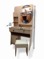 Dressing Table with Mirror Drawer and Storage. 