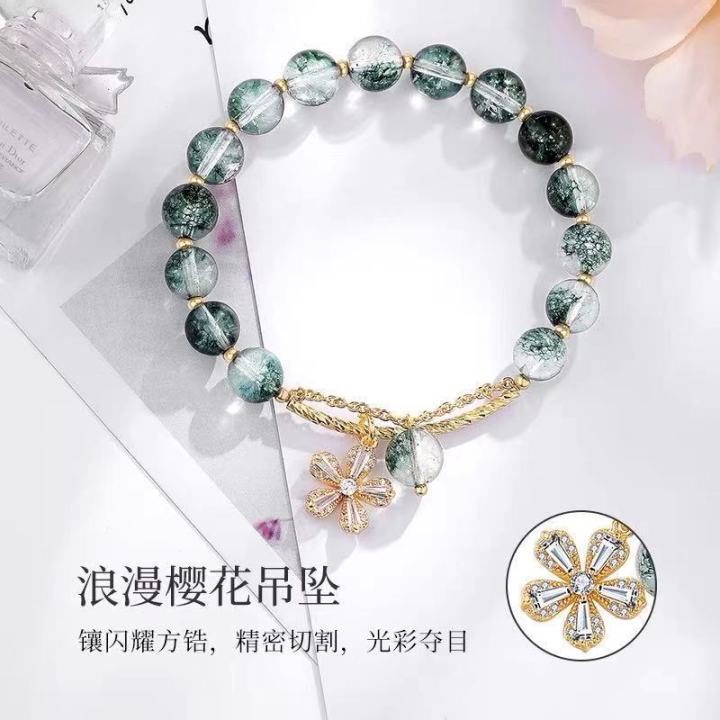 %E3%80%90Unlimited%20repurchase%E3%80%91Cherry%20Blossom%20Green%20Ghost%20Bracelet%20Female%20Summer%20Ins%20Niche%20Design%20Simple%20Transfer%20Beads%20Crystal%20Hand%20Beaded%20Girls'%20Bracelet%20Batch%20-%20Image%204