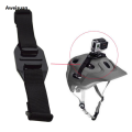 Aweisuan Bike Helmet Strap Mount For GoPro Hero 13 12 11 10 9 8 7 6 5 4 SJCAM New AKASO Insta360 X2 X3 X4 DJI Osmo Action Camera Accessories. 