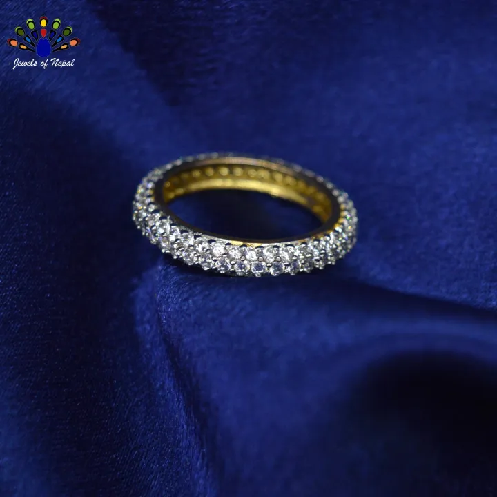 American%20Diamond%20/%20Cubic%20Zirconia%205A%20Grade%20Full%20Round%20Stone%20Studded%20Finger%20Ring%20For%20Women-%20Jewels%20of%20Nepal%20-%20Image%204