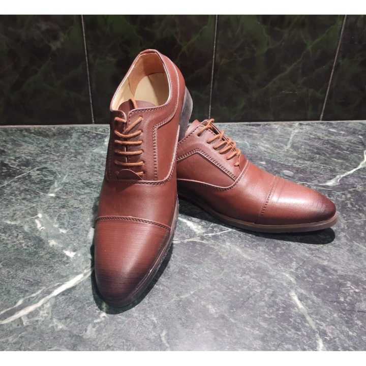 Brown Stylish Lace Up Party Shoes For Men (010)