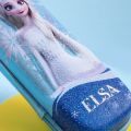 Cartoon Frozen Anna Elsa Pen Bag Snowflake Zipper Exquisite Stationery Organizer Dirt-proof EVA Pen Storage Bag Students. 