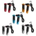 1 Pair Durable 12V-99V Throttle Accelerator Grip with Button Three Speed Twist Throttle Grip 5 Colors Handlebar Grips Electric Scooters. 