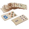 Baby Puzzle Game Montessori Number Matching Toys Cartoon Animal Points Brain Traing Toys Early Educational 3D Number Matching Card Game Christmas Gifts. 