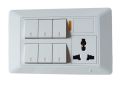 6 Gang Switch With Socket + Indicator Premium Switches. 