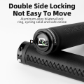 Difutagui ROCKBROS MTB Road Bike Handlebar Grips Microfiber Leather Dustproof Aluminum Fifty percent discount Alloy Lock Ring Ultralight Cycling Grip Bicycle Accessories. 