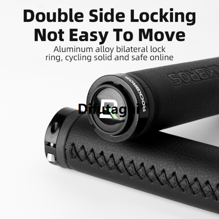 Difutagui%20ROCKBROS%20MTB%20Road%20Bike%20Handlebar%20Grips%20Microfiber%20Leather%20Dustproof%20Aluminum%20Fifty%20percent%20discount%20Alloy%20Lock%20Ring%20Ultralight%20Cycling%20Grip%20Bicycle%20Accessories%20-%20Image%202