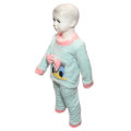 Sky Blue Velvet Stylish Design Blanket Dress Set For Boy. 