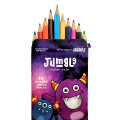 Tales Jumble Colour Pencils | 10 Vivid Mini Colours | 88 mm Bright Colours | Smooth Sharpening & Coverage. 