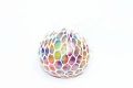 Squeezy Mesh Ball Squishy Toy With Rainbow Color Orbeez Inside. 