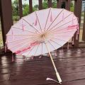 Vintage 70cm Silk Fabric Tassel Umbrella Handheld Chinese Style Classical Oil Paper Umbrella Windproof Decorative Tassel Umbrella Hanfu Photography Prop. 