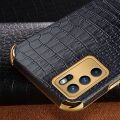 lthmy for OPPO Reno6 Z 5G Phone Case Leather Crocodile Pattern Plating Soft TPU Shockproof Anti-scratch Four Corners 360 Degree Protection Back Cover. 