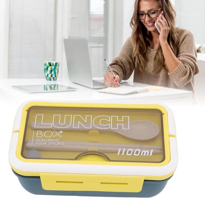 Microwave%20Safe%201100ml%20Double%20Layer%20Leak%20Proof%20Lunch%20Box%20With%20Spoon%20And%20Chopstick%20-%20Image%208