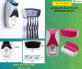 Automatic Toothpaste Squeezing Device | Wall Mounted Toothpaste Dispenser Squeezer with Detachable 5 Hole Toothbrush Holder (Standard, Multicolor). 