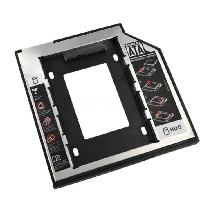 Universal Second HDD Caddy 9.5mm SATA Slim Hard Drive For Laptop CD DVD Optical Drive Bay Optibay Adapter for Laptop