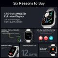 HONOR Choice D4 Smart Watch (BOT-WB01), 1.85'' HD Display, Heart Rate & SpO2 Monitoring, 120+ Workout Modes, IP68 Waterproof, Smart Notifications, Sleek Lightweight Design. 