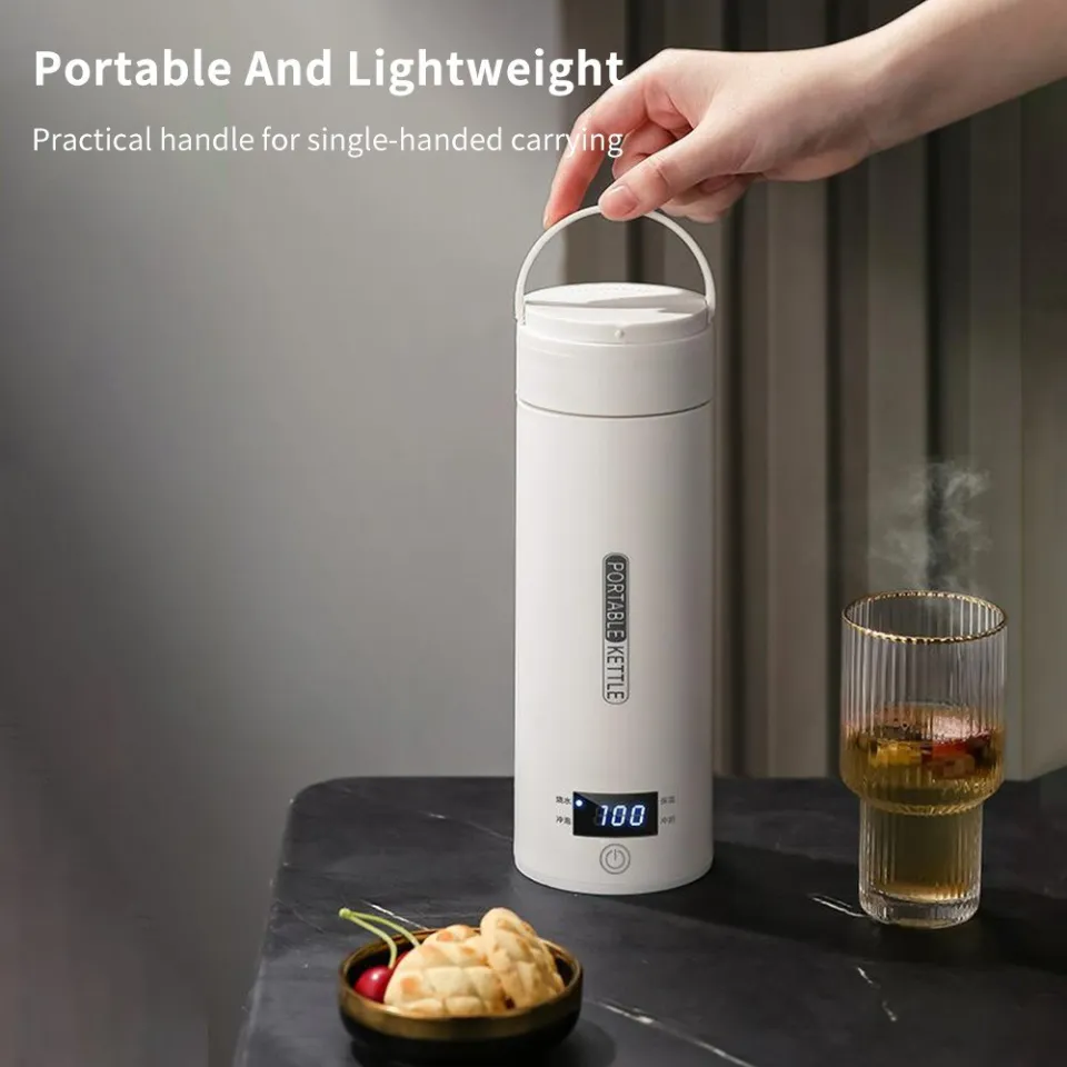 Electric Water Boiler Mini Stainless Steel Kettle 500mL Portable