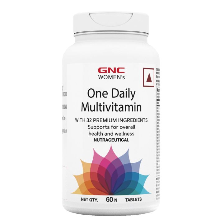 GNC Women's One Daily Multivitamin- 60 Tablets With Supports For Improves Energy, Immunity, Skin & Overall Health