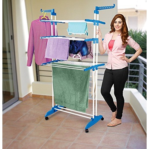 Clothes Drying Rack,3 Tier Rolling Dryer Clothes Hanger
