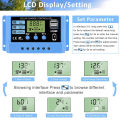 30A 20A 10A solar charging controller 12V 24V automotive solar panel controller. 