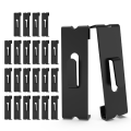 24Pcs Gridwall Hooks Hangers,Grid Panel Hooks Grid Wall Hook Grid Wall Replacement Parts Accessories Wire Grid Hook Grid Shelf Hooks White. 