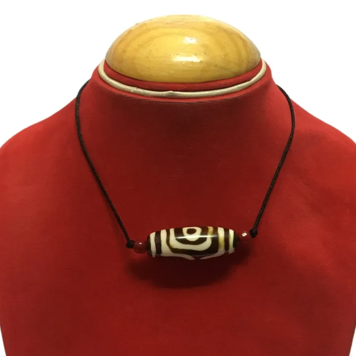 Dzi%20Bead%20Stone%20Beaded%20Necklace.%20Traditional%20Handmade%20Tibetan%20Ethnic%20Necklace%20For%20Women%20-%20Image%202