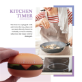 Reminder Alarm Clock Cartoon Cute Burger Shape Digital Kitchen Cooking Countdown Multifunctional,B. 