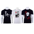 Anime Design 3 Pcs Combo Set Printed T-Shirt For Men & Women. 