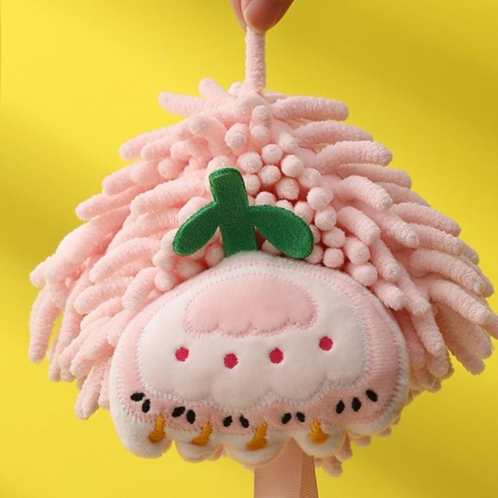 Comfortable%20Tulip%20Flowers%20Chenille%20Hand%20Towels%20with%20Hanging%20Loops%20Quick%20Dry%20Hand%20Towel%20Ball%20Eco-Friendly%20Soft%20Absorbent%20Tulip%20Flowers%20Towel%20Kitchen%20-%20Image%205