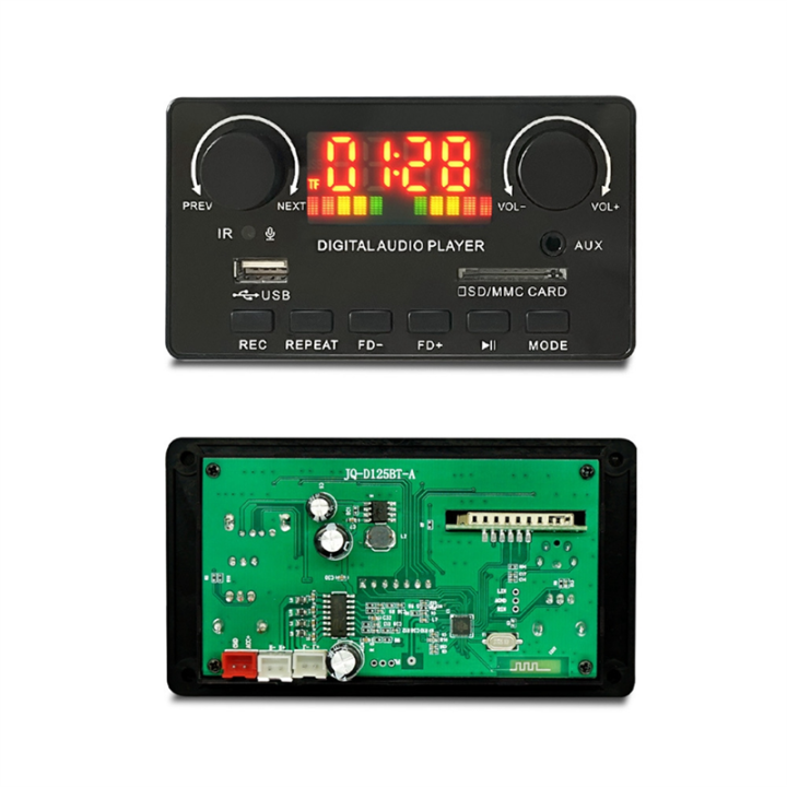 MP3%20WMA%20Decoder%20Board%20Wireless%20Bluetooth%205.0%207V-25V%20Decoder%20Car%20MP3%20Player%20USB%20Record%20Module%20FM%20AUX%20Radio%20for%20Speaker%20-%20Image%206
