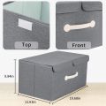 Neat Nook / Dual Compartment Storage Bins with Lids, Large Collapsible Storage Boxes with Lids. 