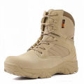Delta Leather Tactical Boots-Non-Slip Desert Hiking & Outdoor Shoes. 