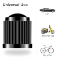 1000 Pcs Black Bicycle Tire Valve Cap Professional Plastic Caps Protection Leakproof Valve for Bike Motor Car. 