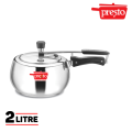 Presto Stainless Steel Contura Inner Lid Pressure Cooker 2 Litre - Induction Compatible. 