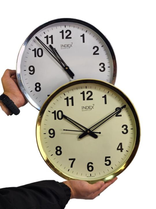 12 Inch Index Wall Clock Continues Switch