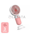 Cute Korean Design Mini Portable Fan with Lithium Rechargeable Battery | 3 Speed Mode | USB fan | USB Rechargeable. 
