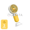 Cute Korean Design Mini Portable Fan with Lithium Rechargeable Battery | 3 Speed Mode | USB fan | USB Rechargeable. 