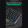 For 35Key Ergonomics RGB Gaming Keyboard +Keyboard and Mouse Converter+Mouse 5 in 1 Mobile Game Combo Kit. 