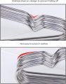 Metal Clothes Hange Bold Silver Solid Stainless Steel Hanger. 